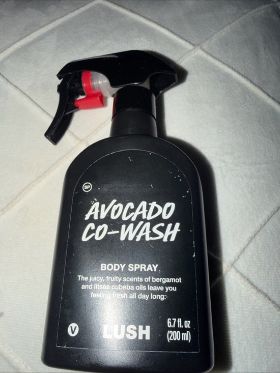 Lush Other - Lush Avocado Co-Wash Body Spray - Black with Red Accent